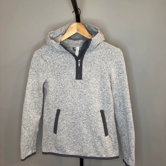 lululemon athletica Other - lululemon athletica Men's Light Gray Half-Zip Hooded Pullover